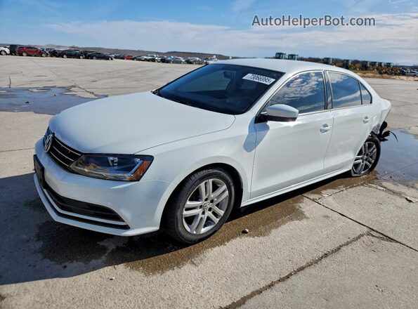 3VW2B7AJ2JM251973 2018 VOLKSWAGEN JETTA Белый Передняя левая четверть