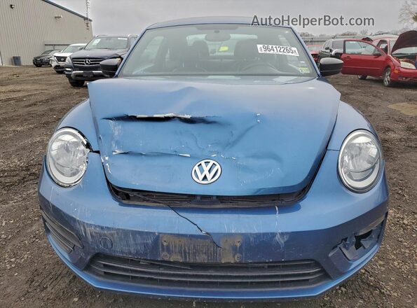3VWF17AT9HM609991 2017 VOLKSWAGEN BEETLE Blue Widok z przodu