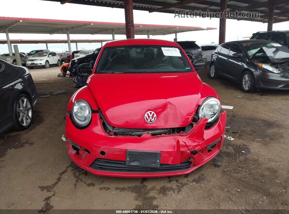 3VWFD7AT8JM721520 2018 VOLKSWAGEN BEETLE Red ხელსაწყოთა პანელის ხედი