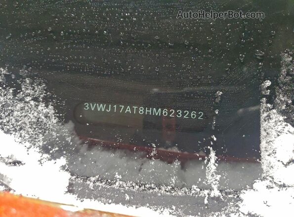 3VWJ17AT8HM623262 2017 VOLKSWAGEN BEETLE Orange Вид наклейки з VIN-кодом