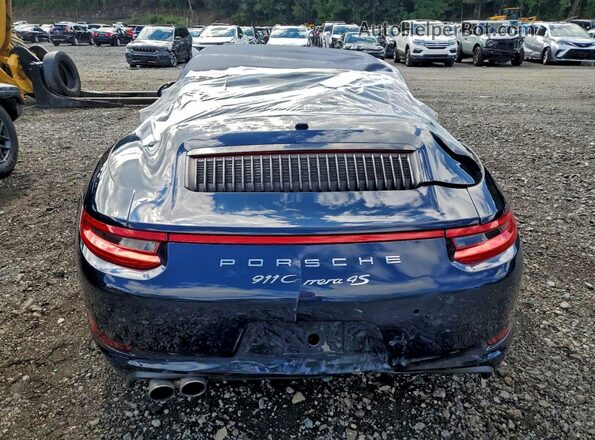 WP0CB2A98JS147463 2018 PORSCHE 911 Blue Widok wnętrza z przodu
