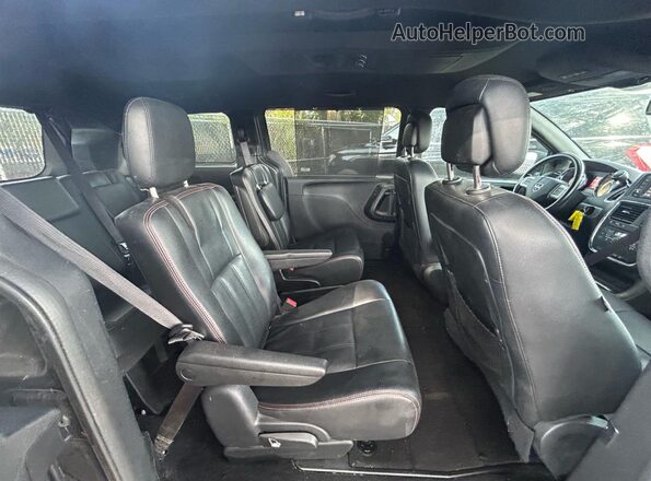2C4RDGEGXKR658993 2019 DODGE CARAVAN Серый Вид салона спереди