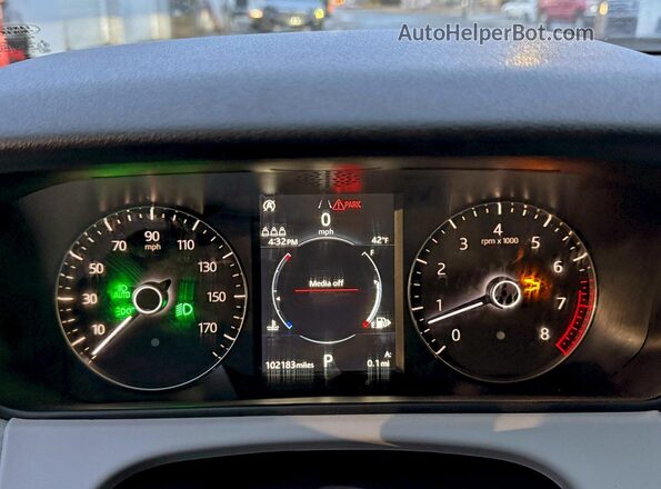 SALYK2EX0LA264650 2020 LAND ROVER RANGE ROVER Серый Вид щитка приборов