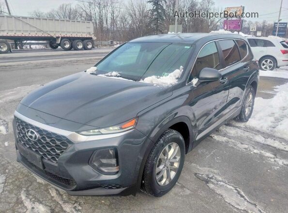 5NMS2CAD1KH057946 2019 HYUNDAI SANTA Серый Задняя правая четверть