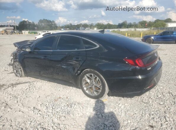 5NPEF4JA9MH078904 2021 HYUNDAI SONATA Black Tył prawy