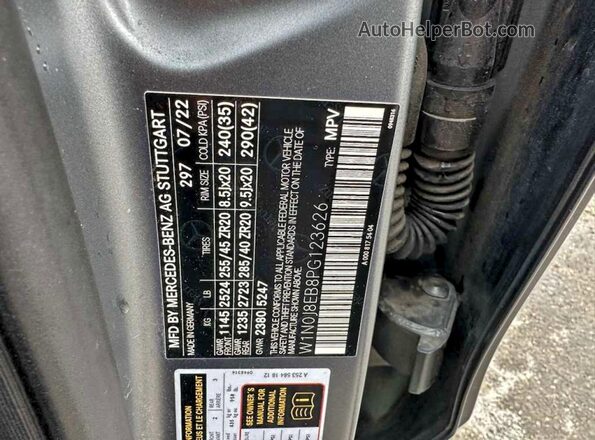 W1N0J8EB8PG123626 2023 MERCEDES-BENZ GLC-CLASS Серый Вид задней части салона