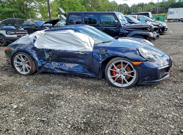 WP0CB2A98JS147463 2018 PORSCHE 911 Blue Widok z przodu