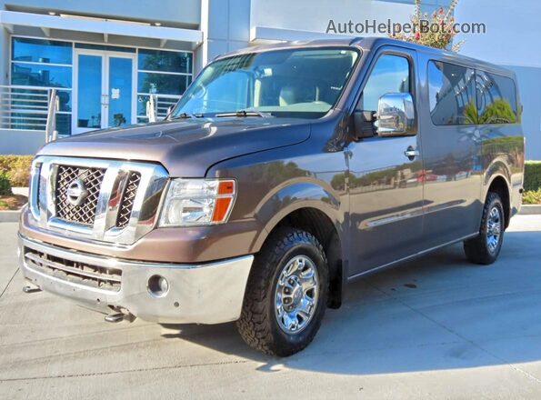 5BZAF0AAXGN853139 2016 NISSAN NV Коричневый Задняя правая четверть