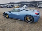 2012 Ferrari 458 Italia Blue vin: ZFF67NFA6C0182991