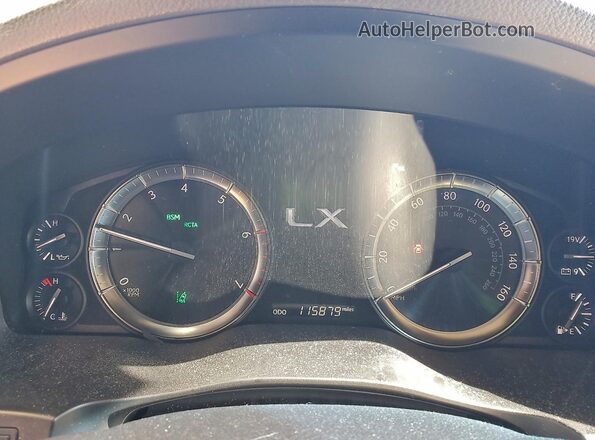 JTJHY7AX9G4214873 2016 LEXUS LX570 Серый Вид задних сидений