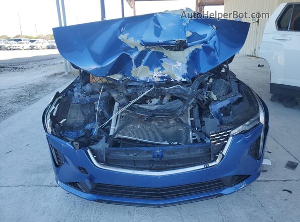1G6DJ5RK7M0127093 2021 CADILLAC CT4 Blue Widok z tyłu