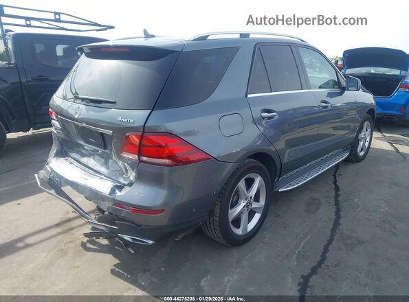 4JGDA5HB0JB049234 2018 MERCEDES-BENZ GLE 350 Серый Задняя правая четверть