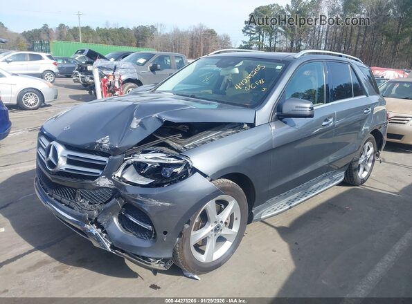 4JGDA5HB0JB049234 2018 MERCEDES-BENZ GLE 350 Серый Передняя левая четверть