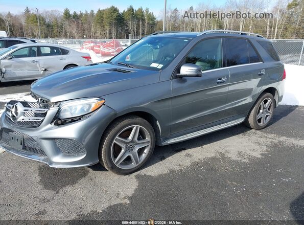 4JGDA5HB1JB039215 2018 MERCEDES-BENZ GLE 350 Серый Передняя левая четверть