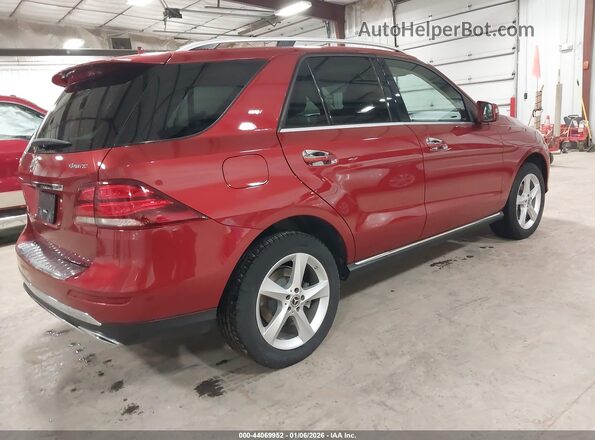 4JGDA5HB7JB155275 2018 MERCEDES-BENZ GLE 350 Красный Задняя правая четверть