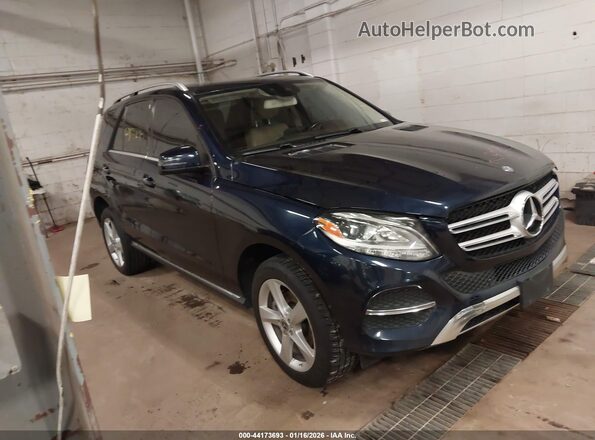 4JGDA5HB8HA937181 2017 MERCEDES-BENZ GLE 350 Синий Передняя правая четверть