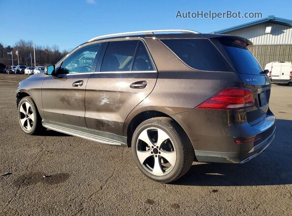 4JGDA5HB8HA951047 2017 MERCEDES-BENZ GLE Коричневый Задняя левая четверть