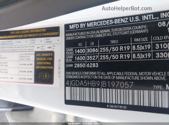 4JGDA5HB9JB197057 2018 MERCEDES-BENZ GLE 350 White ძრავის განყოფილების ხედი