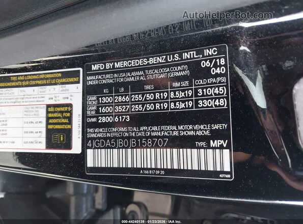 4JGDA5JB0JB158707 2018 MERCEDES-BENZ GLE 350 Black ძრავის განყოფილების ხედი