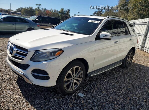 4JGDA5JB2JB075134 2018 MERCEDES-BENZ GLE Белый Передняя левая четверть