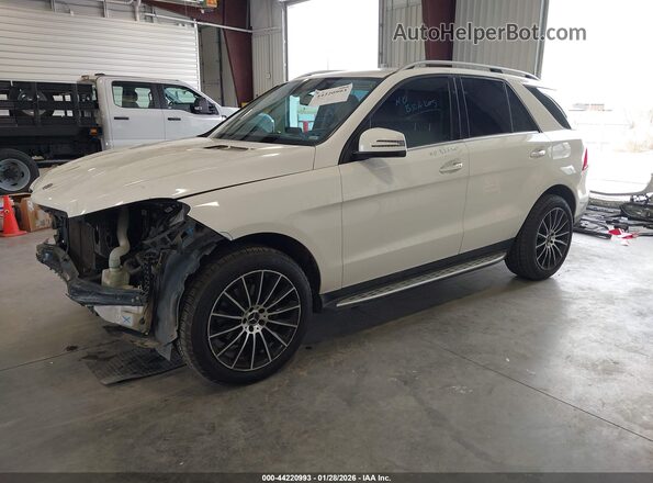 4JGDA5JB2JB165898 2018 MERCEDES-BENZ GLE 350 Белый Передняя левая четверть