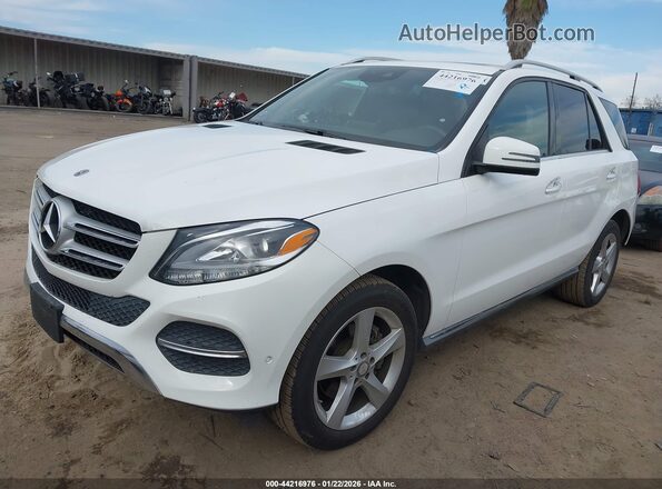 4JGDA5JB8JB134347 2018 MERCEDES-BENZ GLE 350 Белый Передняя левая четверть