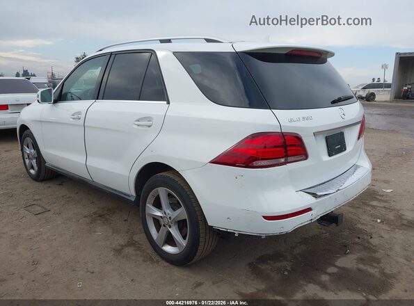 4JGDA5JB8JB134347 2018 MERCEDES-BENZ GLE 350 Белый Задняя левая четверть