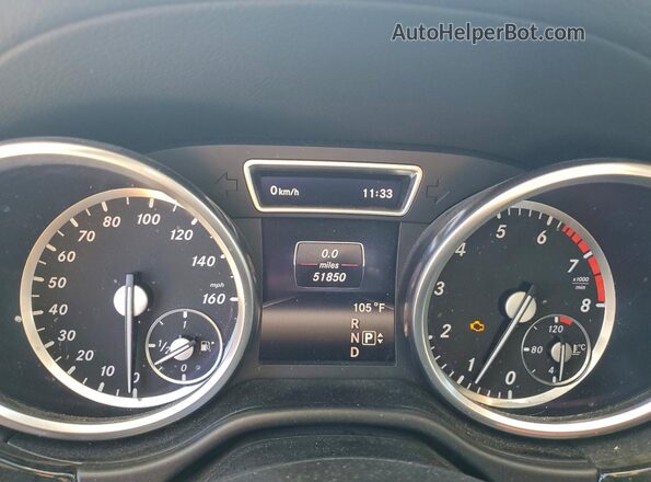 4JGDF6EE0GA673359 2016 MERCEDES-BENZ GL-CLASS Белый Вид щитка приборов