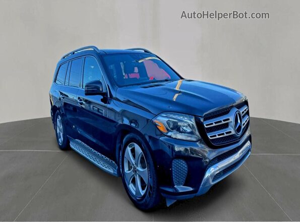4JGDF6EE1JB000372 2018 MERCEDES-BENZ GLS Черный Передняя левая четверть