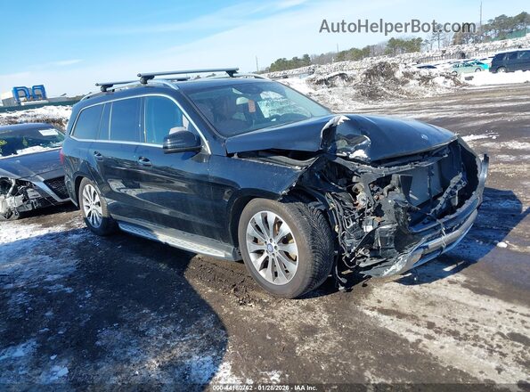 4JGDF6EE2HA842167 2017 MERCEDES-BENZ GLS 450 Черный Передняя правая четверть