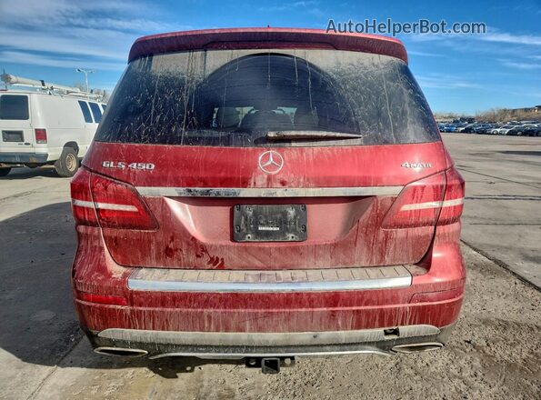 4JGDF6EE3KB235700 2019 MERCEDES-BENZ GLS Красный Вид сзади