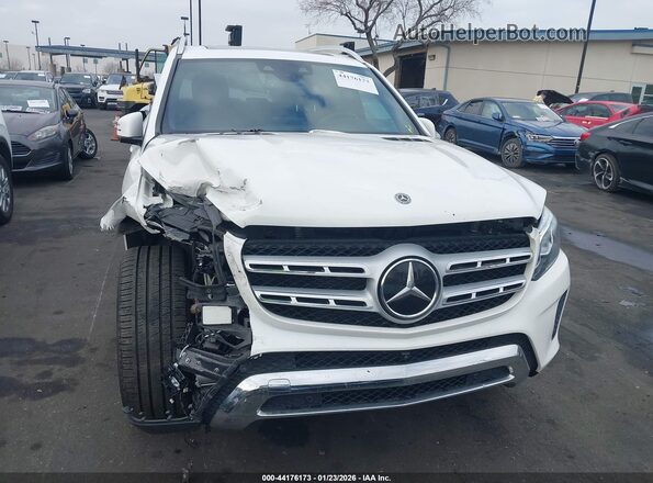 4JGDF6EE8KB223185 2019 MERCEDES-BENZ GLS 450 White Widok wnętrza z tyłu