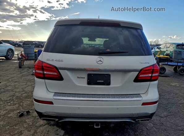 4JGDF6EE9JB017758 2018 MERCEDES-BENZ GLS White Widok z tyłu