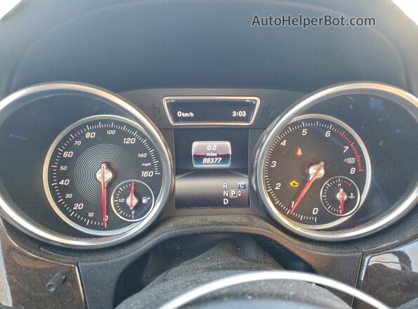 4JGDF6EEXKB228503 2019 MERCEDES-BENZ GLS Black Instrument cluster view