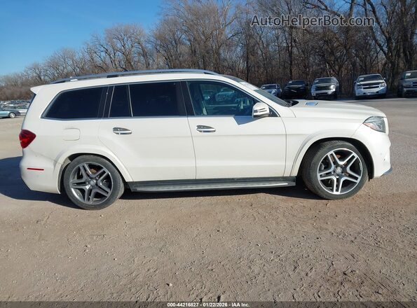 4JGDF7DE4HA755166 2017 MERCEDES-BENZ GLS 550 White Widok zestawu wskaźników