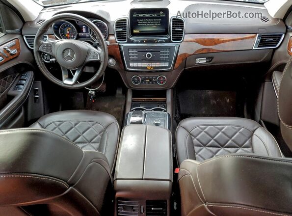 4JGDF7DE6JB054810 2018 MERCEDES-BENZ GLS Синий Вид панели приборов