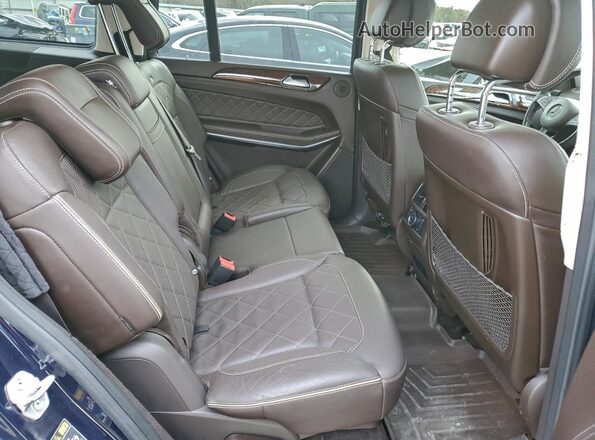 4JGDF7DE6JB054810 2018 MERCEDES-BENZ GLS Синий Вид задней части салона