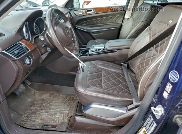 4JGDF7DE6JB054810 2018 MERCEDES-BENZ GLS Синий Вид салона спереди