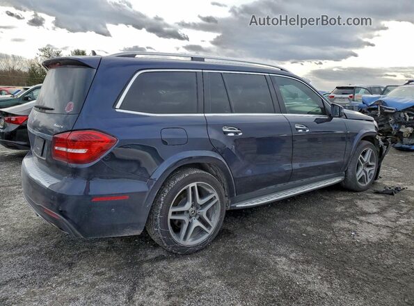 4JGDF7DE6JB054810 2018 MERCEDES-BENZ GLS Синий Задняя правая четверть