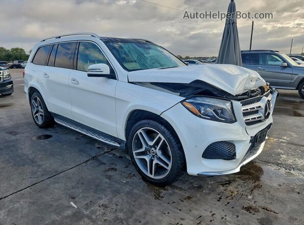 4JGDF7DE6KB188380 2019 MERCEDES-BENZ GLS Белый Передняя правая четверть