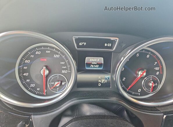 4JGDF7DE6KB188380 2019 MERCEDES-BENZ GLS Белый Вид щитка приборов