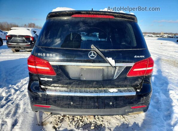 4JGDF7DE9HA753350 2017 MERCEDES-BENZ GLS Черный Вид сзади