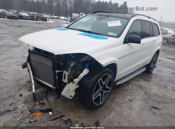 4JGDF7DEXHA953928 2017 MERCEDES-BENZ GLS 550 Белый Передняя левая четверть
