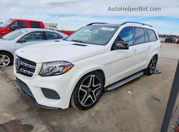 4JGDF7DEXJB028792 2018 MERCEDES-BENZ GLS White წინა მარცხენა ხედი სამი მეოთხედიდან