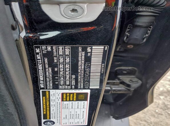 4JGDF7EE9GA687721 2016 MERCEDES-BENZ GL-CLASS Черный Панорамный вид салона 360°