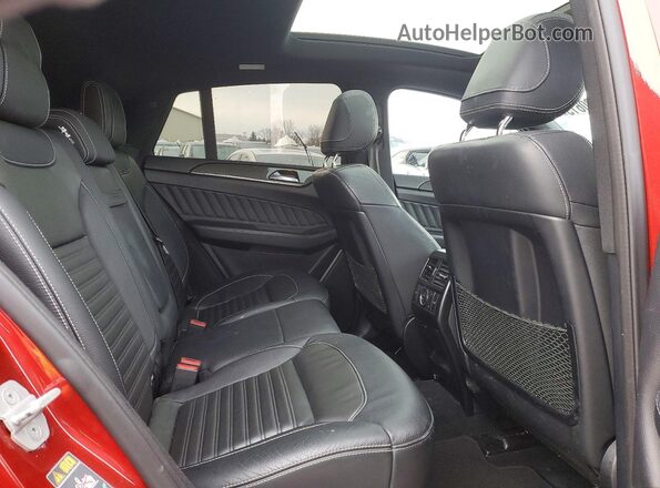 4JGED6EB7JA098300 2018 MERCEDES-BENZ GLE Burgundy Vista interior trasera
