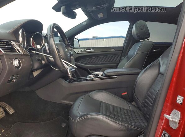 4JGED6EB7JA098300 2018 MERCEDES-BENZ GLE Burgundy Vista interior delantera