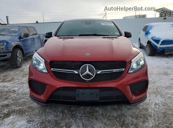 4JGED6EB7JA098300 2018 MERCEDES-BENZ GLE Burgundy Vista frontal