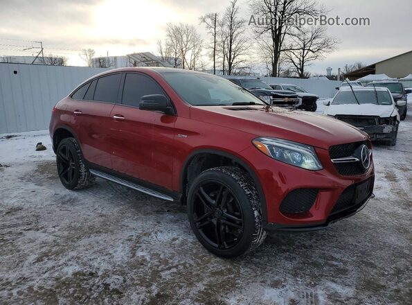 4JGED6EB7JA098300 2018 MERCEDES-BENZ GLE Burgundy Delantero derecho