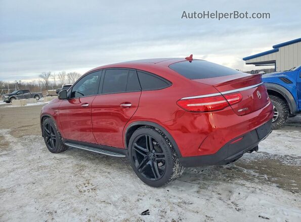 4JGED6EB7JA098300 2018 MERCEDES-BENZ GLE Burgundy Trasero izquierdo